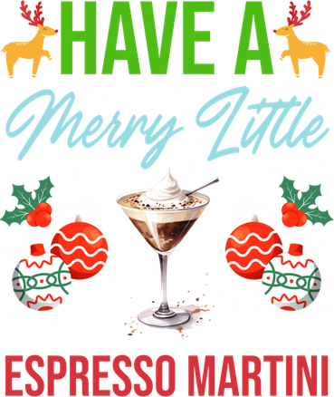 Have A Merry Little Espresso Martini Christmas Holiday Gift Bucket Hat
