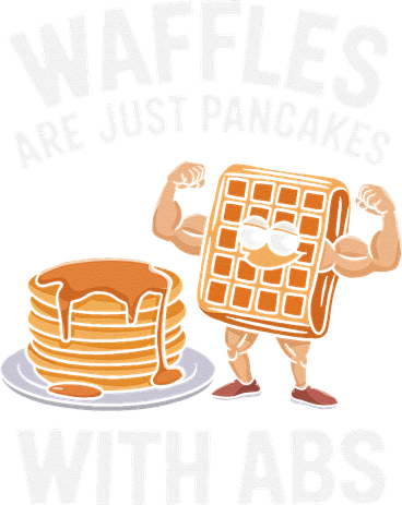 Waffles Are Just Pancakes With Abs Funny Breakfast Beanie