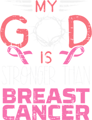 My God Stronger Than Breast Cancer Awareness Christian Mousepad