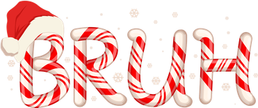 Funny Christmas Candy Cane Bruh Tote Bag