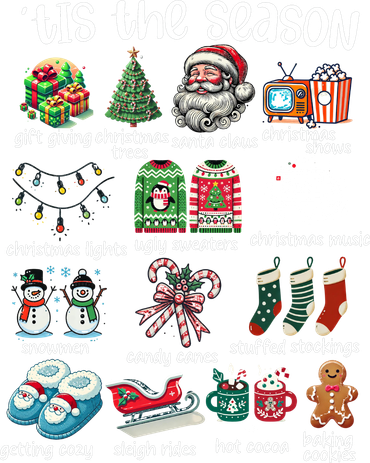 Retro Christmas Tis The Season Kids T-Shirt