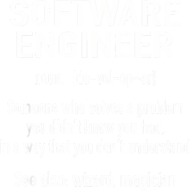 Software Engineer Developer Definition For Coder Programmer T-Shirt