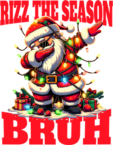 Funny Christmas Rizzmas Santa Xmas Rizz The Season Bruh Meaningful Gift Women's Dry Zone Grid Polo