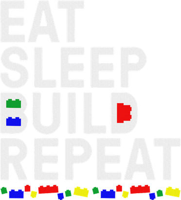 Eat Sleep Build Gift Cool Blocks Building Coaster