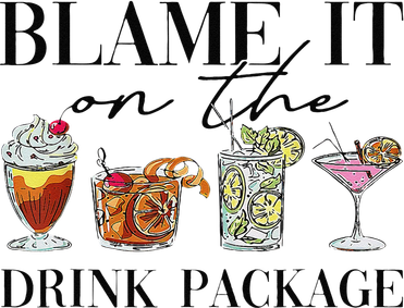Retro Funny Cruise Blame It On The Drink Package Party Toddler Sweatshirt