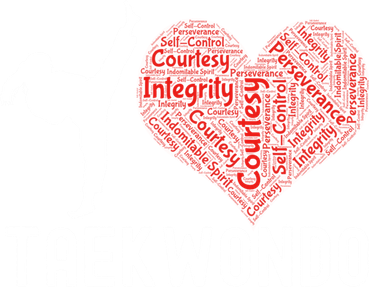 I Love Taekwondo Black Belt Funny Gift Mousepad