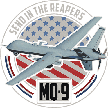 Mq 9 Reaper Uav Us Military Drone Us Patriot Hooded Wearable Blanket