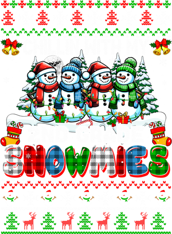 Chillin With My 2nd Grade Snowmies Xmas Team Teacher Gift Kids Sweatshirt