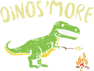 Dinosmore Funny Dino Smore Camping Dinosaur Camp Camper Toddler Long Sleeve