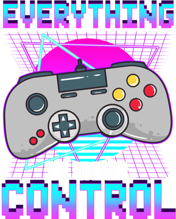 Everything Is Under Control Retro Computer Gamer Gift Kids T-Shirt