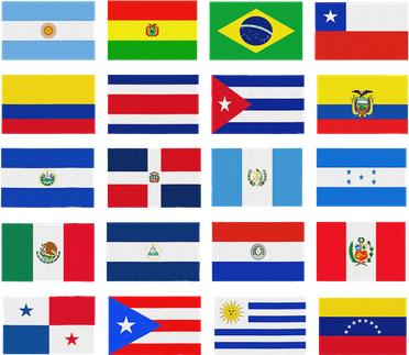 Latin American Flags Hispanic Heritage Month Pajama Set