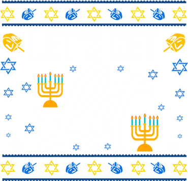 LetS Get Lit Funny Christmas Hanukkah Jewish Gift Kids Sweatshirt