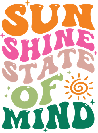 Retro Sun Shine On My Mind Vacation Women's Sweatshirt
