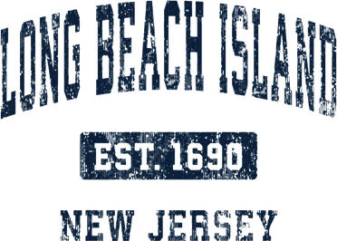 Long Beach Island New Jersey Nj Vintage Athletic Sports Doddie Hoodie