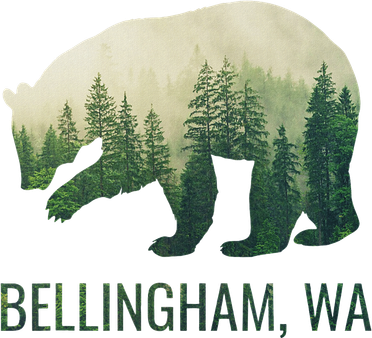 Bellingham Bear State Of Washington Pacific Nw Wildlife Kids Hoodie
