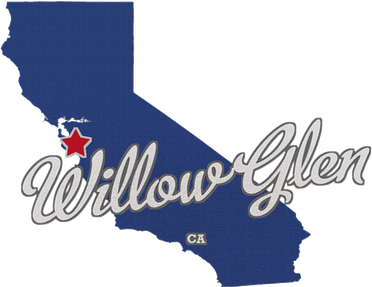 Willow Glen California San Jose Ca Map Baby Bodysuit
