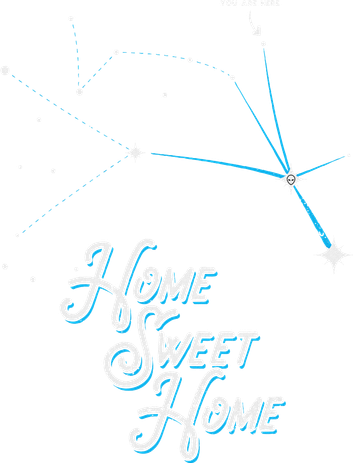 Home Sweet Home Zeta Reticuli Alien Betty Hill Star Map Mousepad