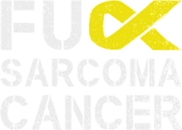 Fuck Sarcoma Cancer Awareness Yellow Ribbon Warrior Fighter Button