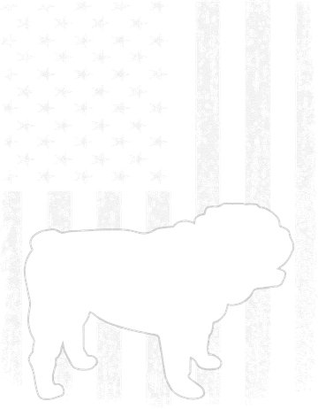 Retro English Bulldog American Flag Dog Dad Dog Mom Doggie Tank
