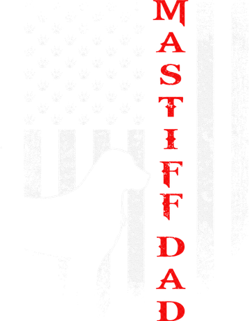 Vintage Usa Flag Proud American Mastiff Dog Dad Silhouette Tank Top