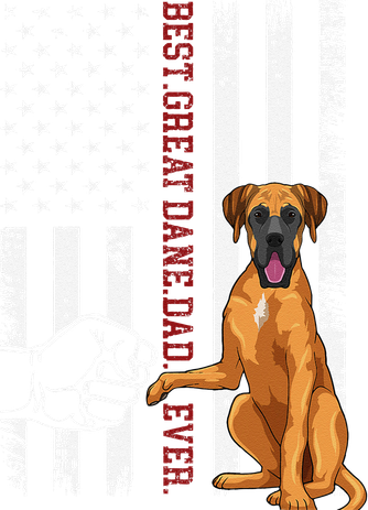 Great Dane Dad Dog American Flag Backpack