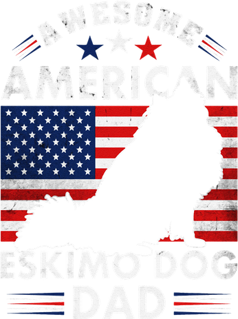 American Eskimo Dog Dad Owner Usa Flag 4th Of July America Coffee Mug