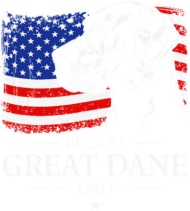 Proud Great Dane Dad American Flag Patriotic Giant Dog Gift Women's Sweatshirt