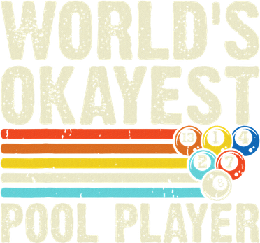 Vintage Billiard WorldS Okayest Pool Player Apron