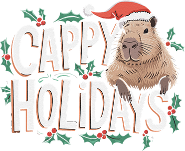 Cappy Holidays Capybara Christmas Tote Bag