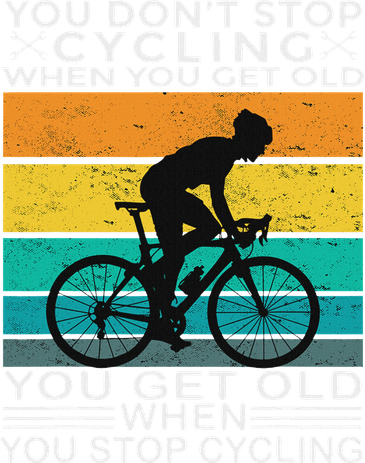 You DonT Stop Cycling When You Get Old Bike Riding Vintage Women's Tank Top
