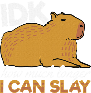 Capybara Animals Pet Idk How Much Longer I Can Slay Women's T-Shirt