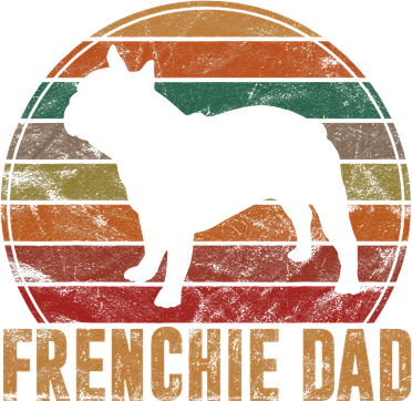 Retro French Bulldog Dad Gift Dog Owner Pet Frenchie Father Golf Towel