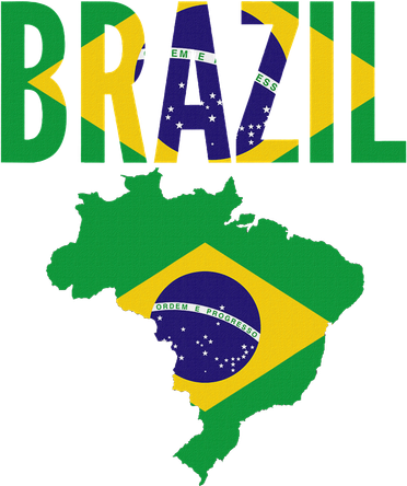 Brazilian Brazil Country Map Flag Women's T-Shirt