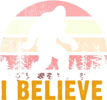 Bigfoot Squatch I Believe Bigfoot Toddler T-Shirt