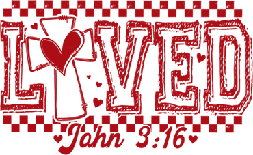 Loved John 3:16 Checkered Christian Loves ValentineS Day Gift Toddler T-Shirt