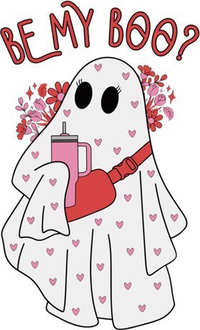 Valentines Day Ghost Be My Boo Cute Ghost Halloween Great Gift Hat