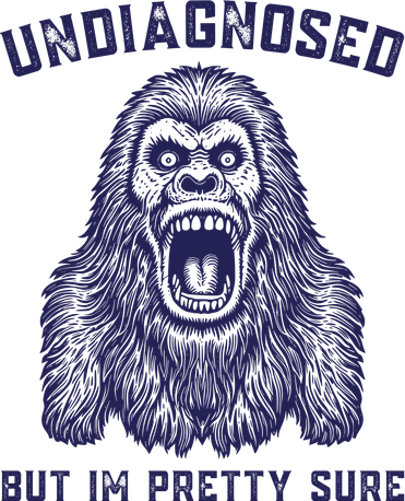 Undiagnosed But Im Pretty Sure Funny Gorilla Golf Towel