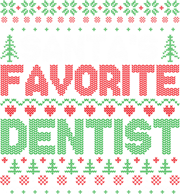 Xmas SantaS Favorite Dentist Funny Ugly Christmas Gift Mousepad