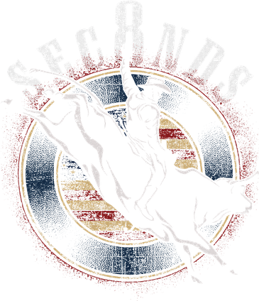 Cowboy Bull Riding Eight Seconds Rider Usa Flag Kids Long Sleeve Shirt