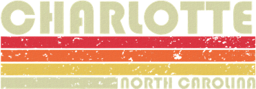 Charlotte Nc North Carolina Funny City Home Roots Gift Retro Button