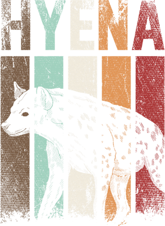 Africa Animal Gift Zoo Keeper Retro Hyena Funny Gift Long Sleeve Shirt