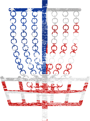 Cool Us Flag Disc Golf Basket Fourth Of July Disc Golfer Polo