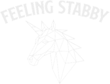 Feeling Stabby Mythical Animal Rainbow Unicorn Hat