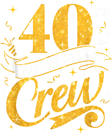 40th Birthday Crew 40th Bday Party Squad Friends Crown Funny 11oz C Handle Ceramic Mug