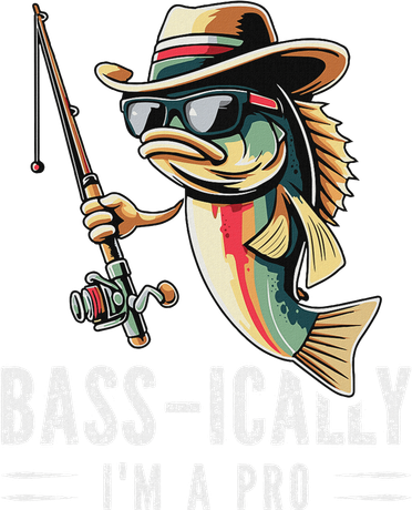 Bass Ically IM A Pro Bass Fishing Apparel For Hat