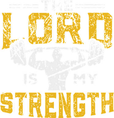 Jesus Workout The Lord Is My Strength Christian Gym Button