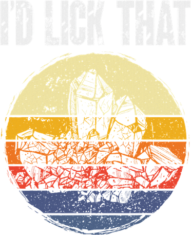 Rockhound ID Lick That Retro Geology Rock Collecting Polo