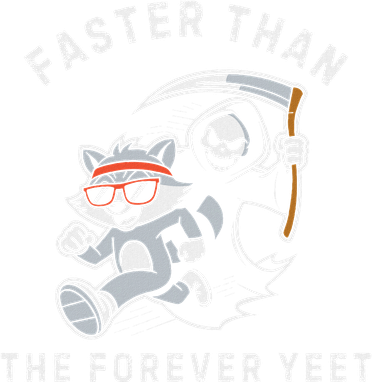 Faster Than The Forever Yeet Run Away Faster Funny Saying Women's Hoodie