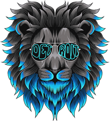 All Grit Detroit Cool Retro Lion Lovers Detroit Apparel Coffee Mug