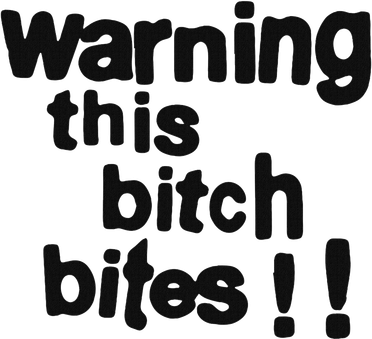 Warning This Bitch Bites Toddler Hoodie